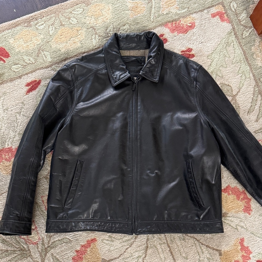 Calvin Klein Black Leather Jacket